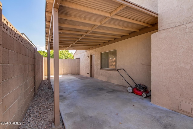 view of patio / terrace featuring a fenced backyard