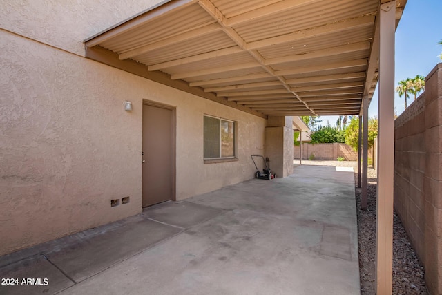 view of patio / terrace featuring a fenced backyard