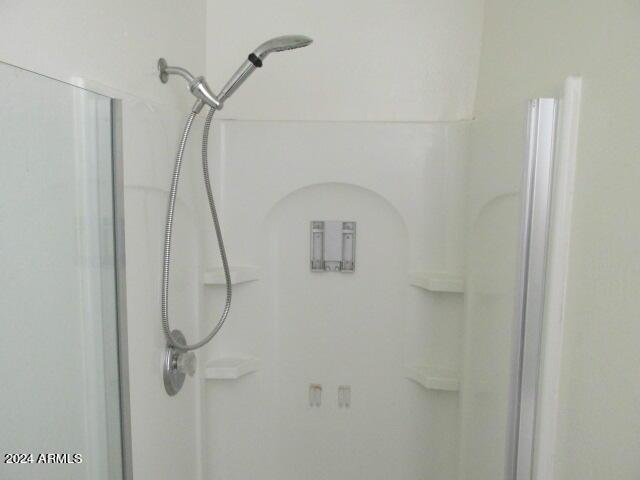 room details with a shower
