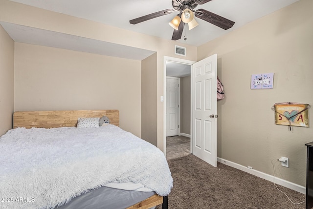 8620 E Sells Dr, Scottsdale, AZ 85251 - bedroom featuring carpet flooring and ceiling fan