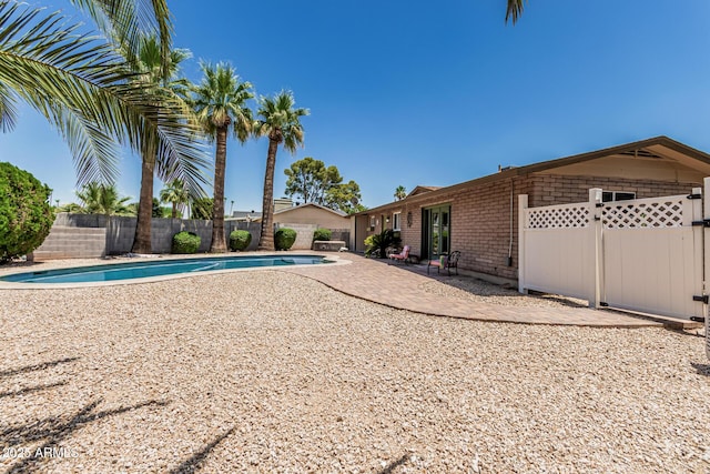 8620 E Sells Dr, Scottsdale, AZ 85251 - view of pool featuring a fenced backyard and a patio area