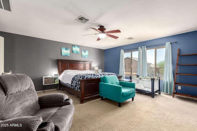 4034 E Mine Shaft Rd, San Tan Valley, AZ 85143 - carpeted bedroom featuring a ceiling fan