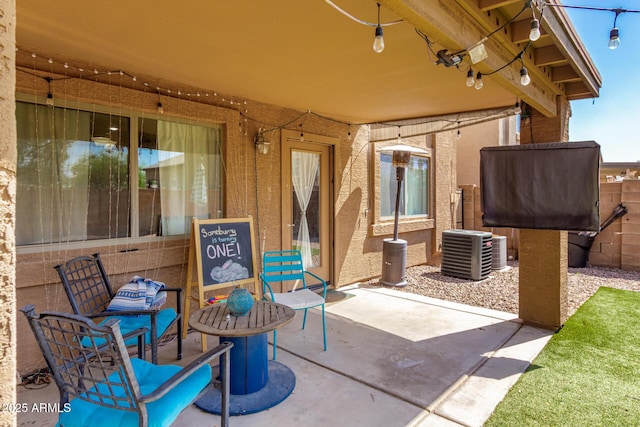 4034 E Mine Shaft Rd, San Tan Valley, AZ 85143 - view of patio featuring central AC unit