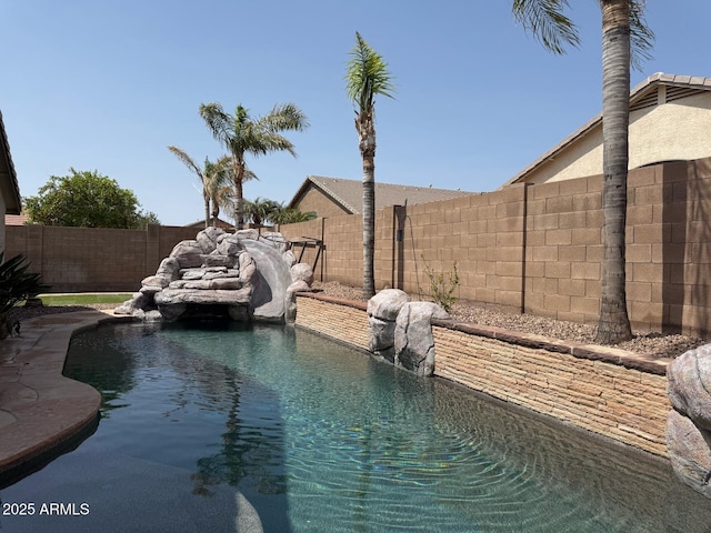 10410 W Daley Ln, Peoria, AZ 85383 - view of pool featuring a fenced backyard and a fenced in pool
