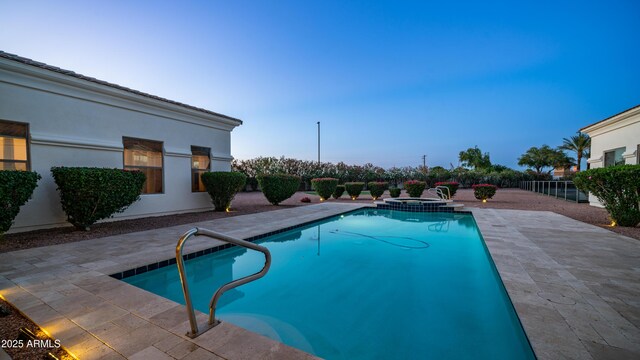3126 E Fruitvale Ct, Gilbert, AZ 85297 - view of swimming pool featuring a patio area and a pool with connected hot tub
