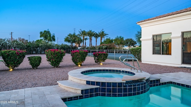 3126 E Fruitvale Ct, Gilbert, AZ 85297 - view of pool with a pool with connected hot tub