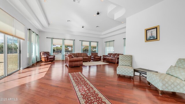 3126 E Fruitvale Ct, Gilbert, AZ 85297 - living room with a raised ceiling and plenty of natural light