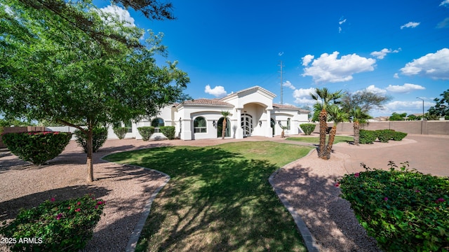 3126 E Fruitvale Ct, Gilbert, AZ 85297 - rear view of house with stucco siding and a tiled roof