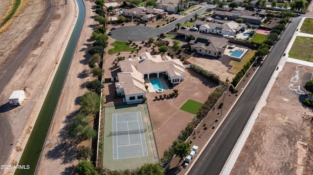 3126 E Fruitvale Ct, Gilbert, AZ 85297 - aerial view of property's location featuring a pool area and nearby suburban area