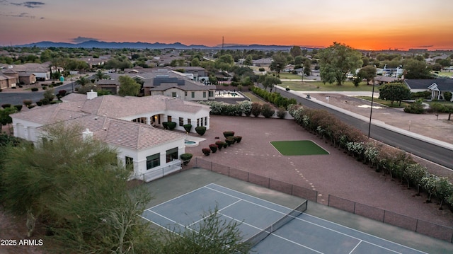 3126 E Fruitvale Ct, Gilbert, AZ 85297 - aerial view at dusk of a residential view