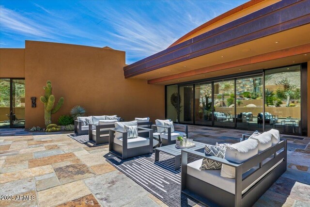 43105 N 102nd St, Scottsdale, AZ 85262 - view of patio / terrace featuring an outdoor living space