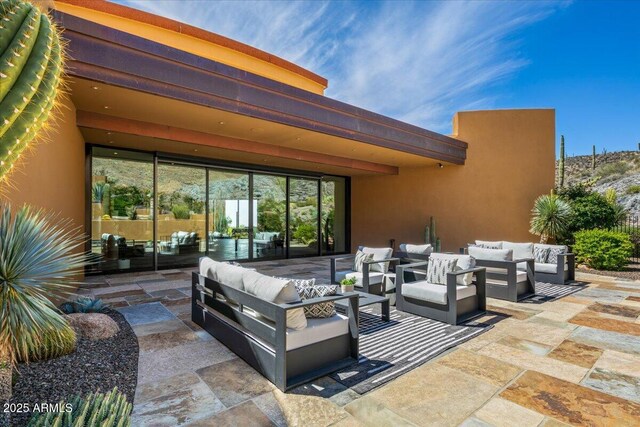 43105 N 102nd St, Scottsdale, AZ 85262 - view of patio with an outdoor hangout area