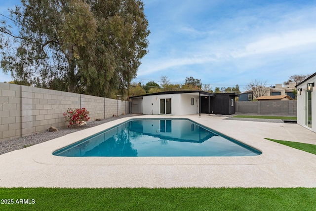 view of pool with a patio area