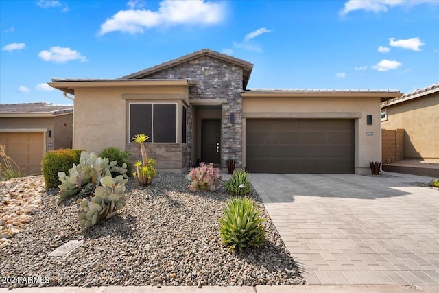 view of front of house featuring a garage