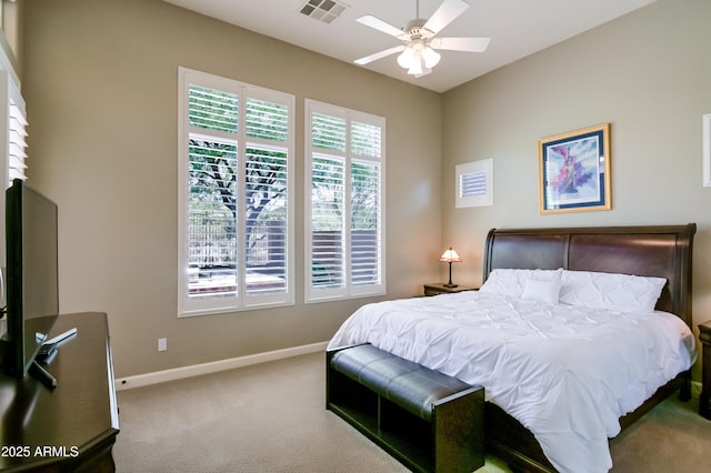 32731 N 74th Way, Scottsdale, AZ 85266 - carpeted bedroom with baseboards and a ceiling fan