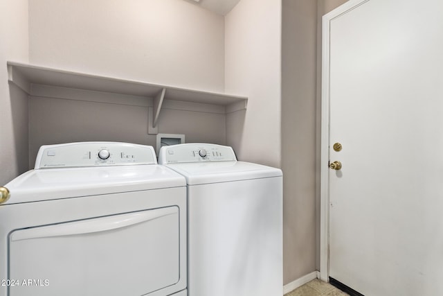 laundry room featuring washer and dryer