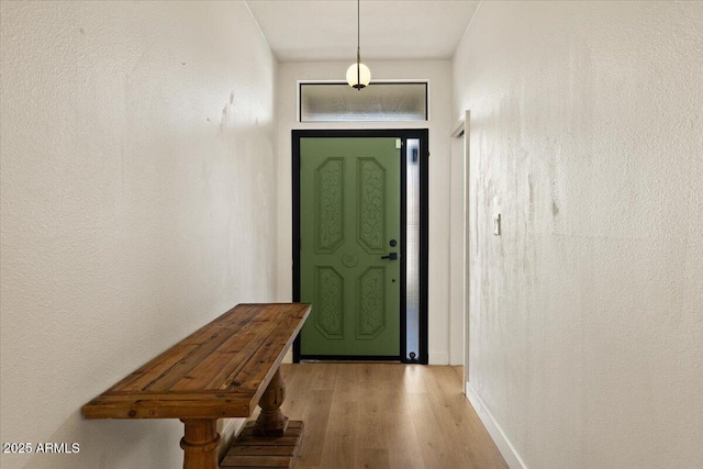 doorway featuring light hardwood / wood-style flooring