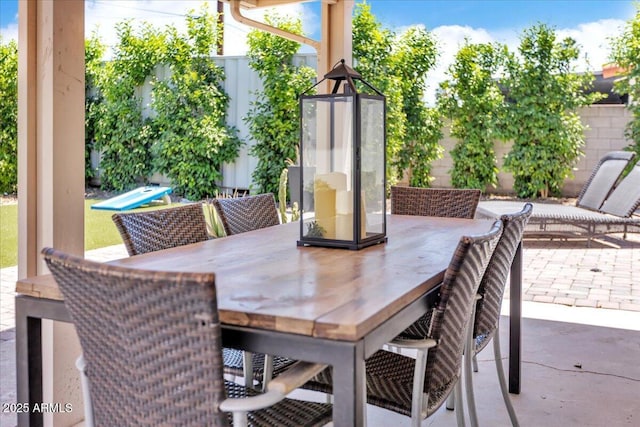 3505 N Miller Rd, Scottsdale, AZ 85251 - view of patio / terrace featuring outdoor dining space
