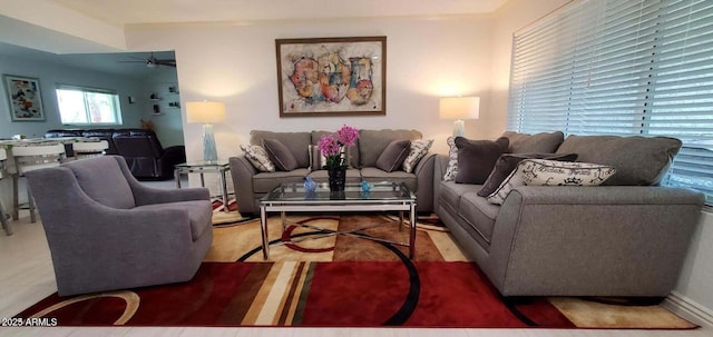 4617 E Emile Zola Ave, Phoenix, AZ 85032 - living room with a ceiling fan