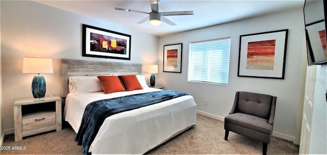 4617 E Emile Zola Ave, Phoenix, AZ 85032 - carpeted bedroom featuring baseboards and a ceiling fan