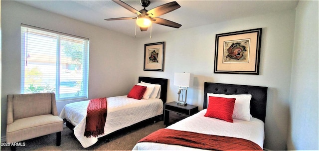 4617 E Emile Zola Ave, Phoenix, AZ 85032 - carpeted bedroom with a ceiling fan