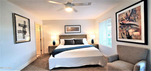 4617 E Emile Zola Ave, Phoenix, AZ 85032 - carpeted bedroom featuring baseboards and a ceiling fan