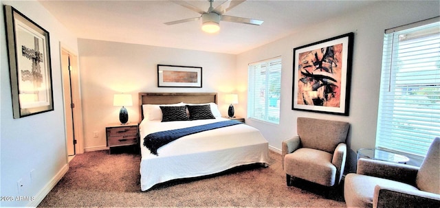 4617 E Emile Zola Ave, Phoenix, AZ 85032 - carpeted bedroom featuring multiple windows and a ceiling fan