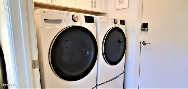 4617 E Emile Zola Ave, Phoenix, AZ 85032 - laundry room with washer and dryer and cabinet space