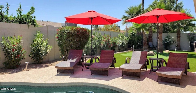 4617 E Emile Zola Ave, Phoenix, AZ 85032 - fenced backyard with a patio area