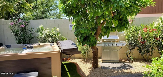 4617 E Emile Zola Ave, Phoenix, AZ 85032 - view of yard featuring a hot tub