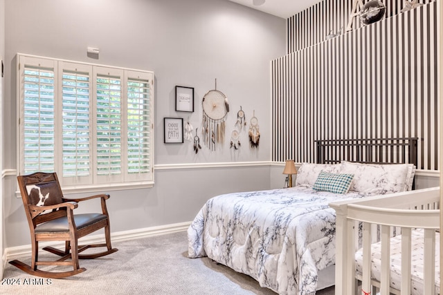 bedroom featuring carpet flooring