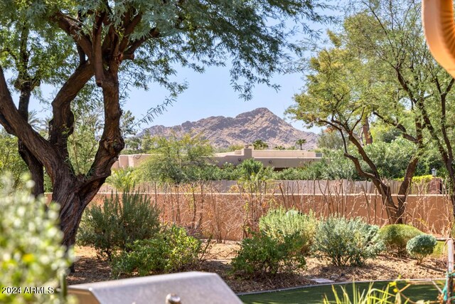 7101 E Berneil Ln, Paradise Valley, AZ 85253 - view of yard featuring a mountain view