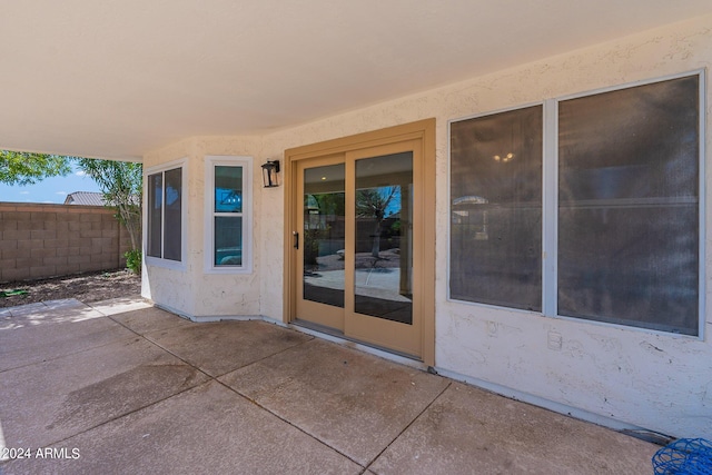 view of patio / terrace with fence