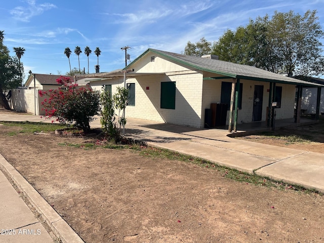 view of ranch-style house