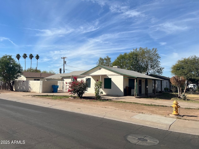 view of ranch-style home