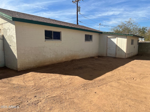 view of back of property