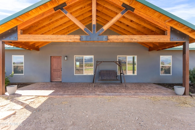 exterior space with a patio area