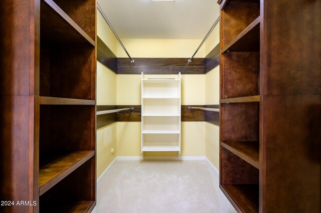 spacious closet featuring carpet