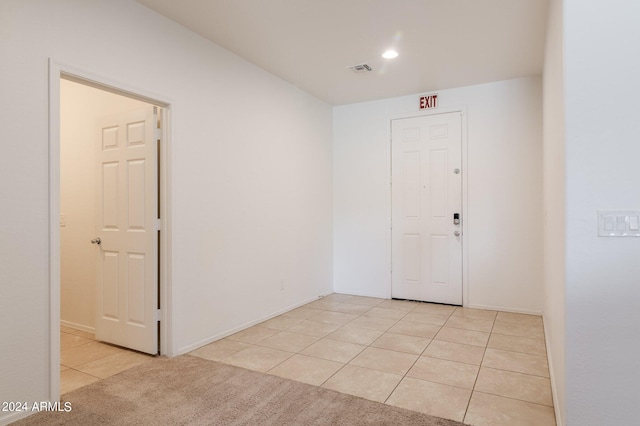 view of tiled spare room