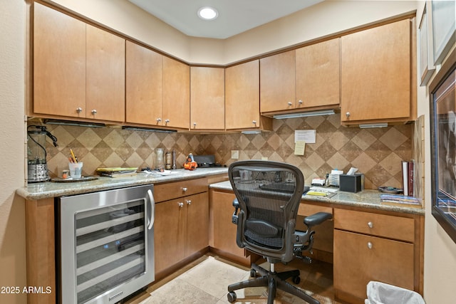 3033 E Claremont Ave, Phoenix, AZ 85016 - office with recessed lighting and beverage cooler