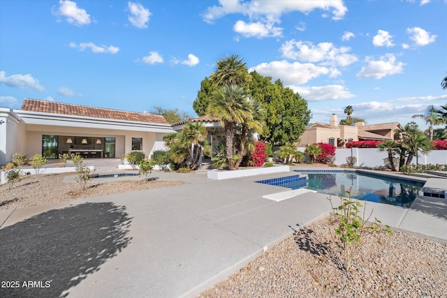10541 E Windrose Dr, Scottsdale, AZ 85259 - view of swimming pool with a patio and a fenced in pool