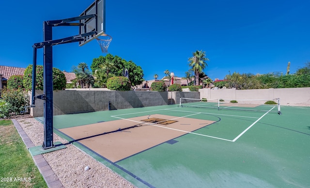 10541 E Windrose Dr, Scottsdale, AZ 85259 - view of sport court with a tennis court, community basketball court, and fence