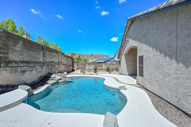 1623 E Runion Dr, Phoenix, AZ 85024 - view of swimming pool with a patio area and a fenced backyard