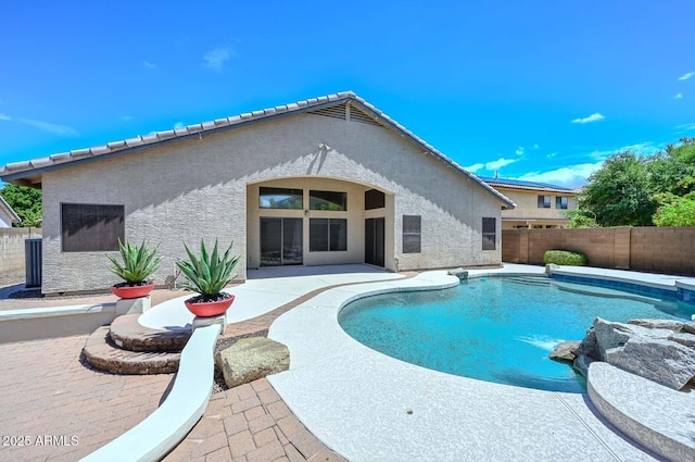 1623 E Runion Dr, Phoenix, AZ 85024 - view of pool with a fenced backyard and a patio area