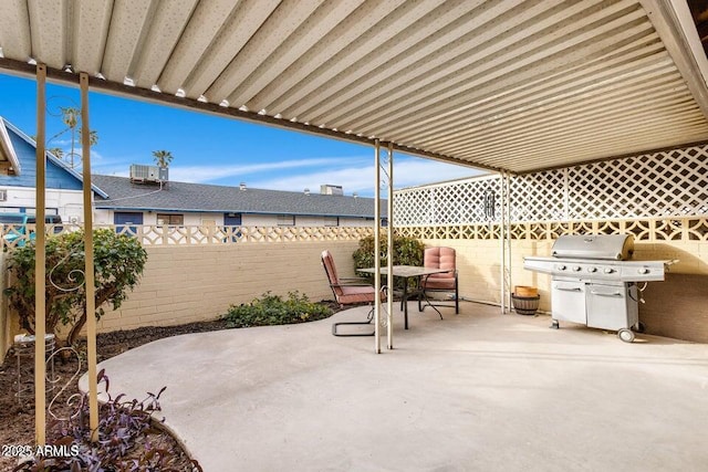 view of patio / terrace with grilling area