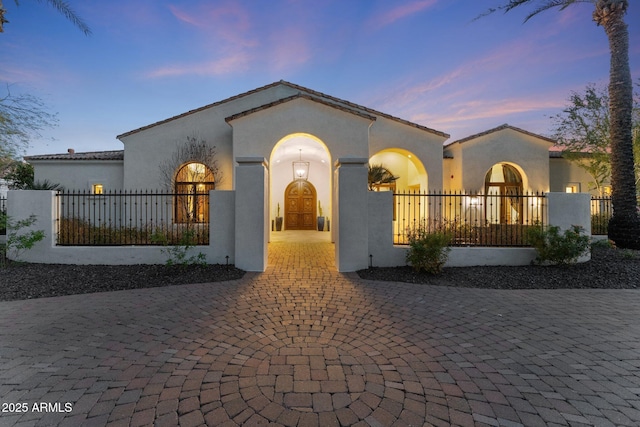 view of mediterranean / spanish house