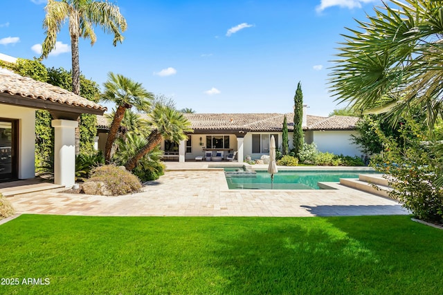 5740 N Casa Blanca Dr, Paradise Valley, AZ 85253 - pool featuring a yard and a patio