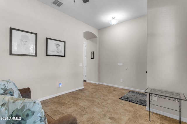 entryway with tile patterned floors