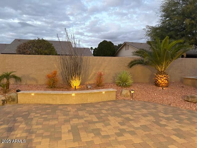 view of patio / terrace with a fenced backyard