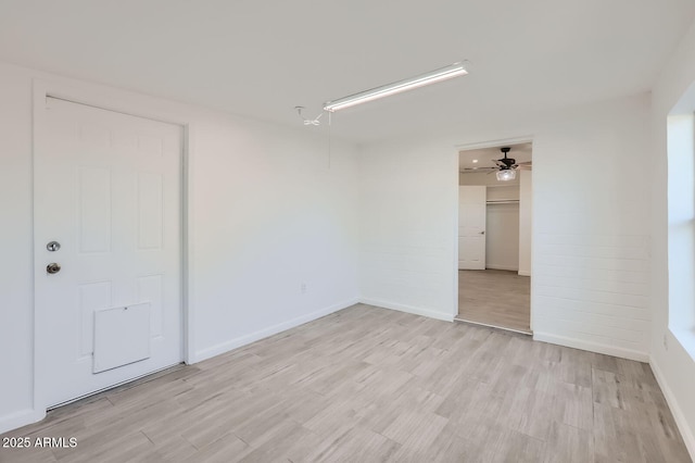 5827 N 22nd Dr, Phoenix, AZ 85015 - empty room with light wood-type flooring and ceiling fan